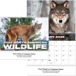 Wildlife Spiral Wall Calendar