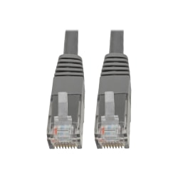 Tripp Lite Cat6 Cat5e Gigabit Molded Patch Cable RJ45 M/M 550MHz Gray 3ft 3' - 128 MB/s - 3 ft - Gray