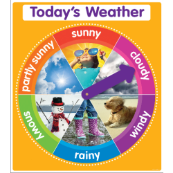 Color Your Classroom Chart, Today's Weather, 17" x 22", Orange, Grades Pre-K - 6
