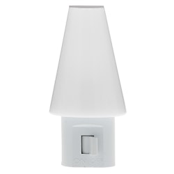 Westek Tipi Manual LED Night Light, 3-3/16" x 1-5/8" x 1-1/2", White, Total Qty 1, NLTIPIF
