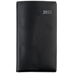 2025 Office Depot Monthly Planner, 3-1/2" x 6", Black, January To December, OD710100