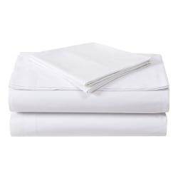 1888 Mills Dependability Deep Pocket Queen Fitted Sheets, 60" x 80" x 12", White, Pack Of 12 Sheets