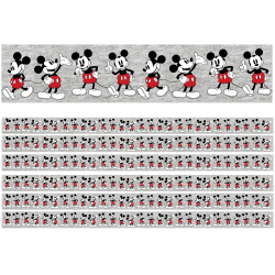 Eureka School Deco Trim, Mickey Mouse Throwback Mickey Poses, 37’ Per Pack, Set Of 6 Packs