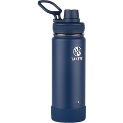 Takeya Actives Spout Reusable Water Bottle, 18 Oz, Midnight