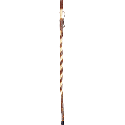 Brazos Walking Sticks™ Twisted Hickory Handcrafted Walking Stick, 55"