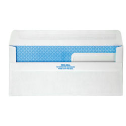 Quality Park® #9 Redi-Seal™ Double-Window Security Envelopes, Left Windows (Top/Bottom), Self-Seal, White, Box Of 500