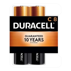 Duracell Coppertop C Alkaline Batteries, Pack Of 8, 1 Hang Hole Packaging