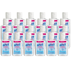 Purell® Advanced Refreshing Gel Hand Sanitizer, 2 Fl Oz, Clean Scent, Pack Of 24 Bottles