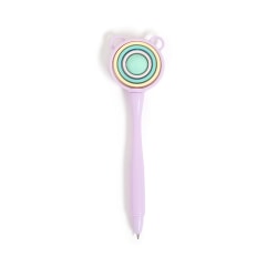 U Brands® Fidget Spinner Ballpoint Pen, Medium Point, 0.7 mm, Purple Barrel, Black Ink