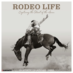 2026 Willow Creek Press Scenic Monthly Wall Calendar, 12" x 12", Rodeo Life, January To December, 56103
