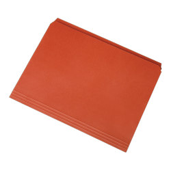 SKILCRAFT® Straight-Cut Color File Folders, Letter Size, Orange, Box Of 100