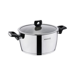 Korkmaz Nora 2-Piece Stainless Steel Casserole Dish With Lid, 3.5L, Silver
