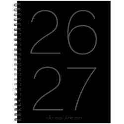 Willow Creek Press Softcover Weekly/Monthly Academic Planner, 6-1/2" x 8-1/2", Black, July 2026 - June 2027, Total Qty 1
