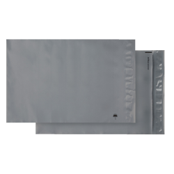 Office Depot® Brand Poly Flex Mailers, 14 1/2" x 19", Gray, Pack Of 5