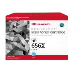 Office Depot Brand® Remanufactured High-Yield Cyan Toner Cartridge Replacement For HP 656X, OD656XC