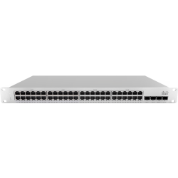 Meraki MS210-48LP-HW Ethernet Switch - 48 Ports - Manageable - 3 Layer Supported - Modular - 4 SFP Slots - 490 W Power Consumption - Twisted Pair, Optical Fiber - 1U High - Rack-mountable, Desktop - Lifetime Limited Warranty