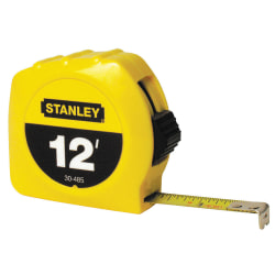 Stanley® Bostitch Thumb Latch Lock Measuring Tape, 12'