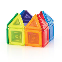 Guidecraft PowerClix Solids, Magnetic Building Set, 24 Pieces
