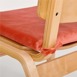 Dormify Bridgette Velvet Seat Cushion, Terracotta