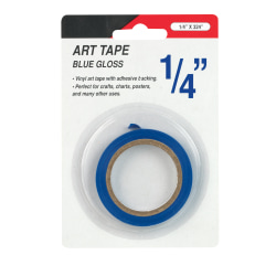 Cosco Art Tape, 1/4" x 324", Gloss Blue