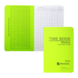 ACCO® / Wilson Jones® Foreman's Pocket-Size Time Book, 2 Pages Per Week, 6.75" x 4.12"