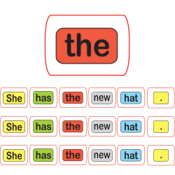 Ashley Productions Die-Cut Magnetic Foam Sentence Building, 100 Pieces Per Pack, Set Of 3 Packs