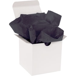 Partners Brand Gift-Grade Tissue Paper, 15" x 20", Black, Pack Of 960