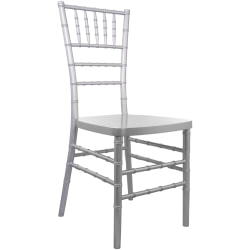 Flash Furniture Advantage Resin Chiavari Chair, Silver