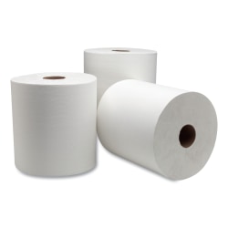 Tork® Advanced Hardwound Roll Towel, 1-Ply, 7.88" x 1,000 ft, White, 6 Rolls/Carton