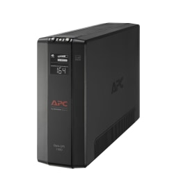 APC® Back-UPS® Pro BX Compact Tower Uninterruptible Power Supply, 10 Outlets, 1,500VA/900 Watts, BX1500M