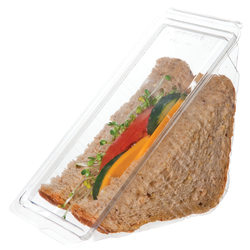 Eco-Products PLA Triangular Wedge Sandwich Containers, 3", Pack Of 500 Containers