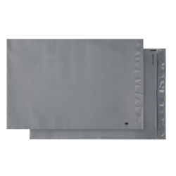 Office Depot® Brand Poly Flex Mailers, 19" x 24", Gray, Pack Of 5