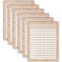 Creative Teaching Press Incentive Chart, Krafty Pop, Pack Of 6