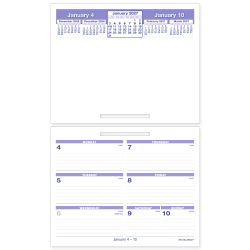 AT-A-GLANCE® FLIP-A-WEEK® 2027 Weekly Desk Calendar Refill, Small, 5 1/2" x 7"