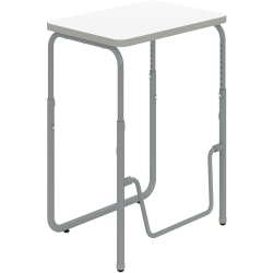 Safco® AlphaBetter 2.0 Height-Adjustable Sit/Stand 28"W Student Desk With Pendulum Bar, Dry Erase