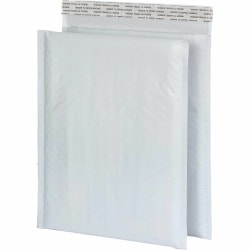 Quality Park Poly Bubble Mailers - Bubble - 8 1/2" Width x 11" Length - Strip - White - Poly - 25 / Box