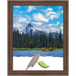 Amanti Art Florence Picture Frame, 13" x 16", Opening Size 11" x 14", Medium Brown