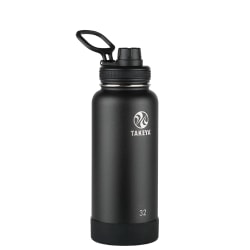 Takeya Actives Spout Reusable Water Bottle, 32 Oz, Onyx