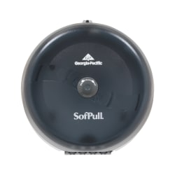 SofPull® by GP PRO, 1-Roll Centerpull High-Capacity Toilet Paper Dispenser, 56501, 10.5" x 6.75" x 10.5", Smoke Gray, 1 Dispenser