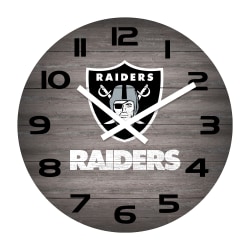 Imperial NFL Weathered Wall Clock, 16", Las Vegas Raiders
