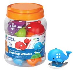 Learning Resources Snap-n-Learn Stacking Whales