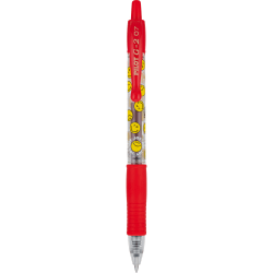 Pilot G2 | SmileyWorld Gel Pen, Fine Point, 0.7mm, Red Ink, Single Pen