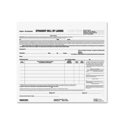 Rediform Snap-A-Way Bill of Lading Forms - 3 Part - Carbonless Copy - 8.50"x7" Sheet Size - 2x Holes - White Sheet(s) - Black Print Color - 250/Pack