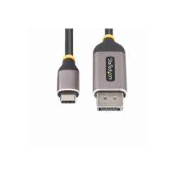 StarTech.com 10ft (3m) USB-C to DisplayPort Adapter Cable, 8K 60Hz, 4K 144Hz, HDR10, USB Type-C to DP 1.4 Converter, USB4/TB3/4 Compatible