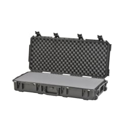 SKB Cases iSeries Protective Case With Foam And Wheels, 36-1/2" x 14-1/2" x 6", Black