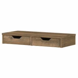 Bush Furniture Universal Desktop Organizer With Drawers, Reclaimed Pine, Standard Delivery