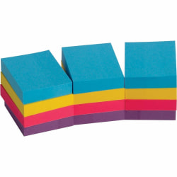 Business Source Extreme Color Adhesive Notes - 1 1/2" Flag/Notex 2" Flag/Note - Rectangle - Unruled - 16498