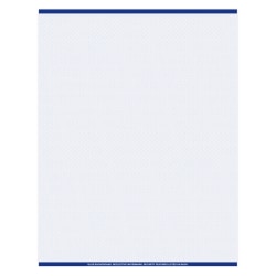 Medicaid-Compliant High-Security Perforated Laser Prescription Forms, Full Sheet, 1-Up, 8-1/2" x 11", Blue, Pack Of 500 Sheets