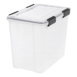 Iris WeatherPro Tote, 36-Quart, Clear, Total Qty 1