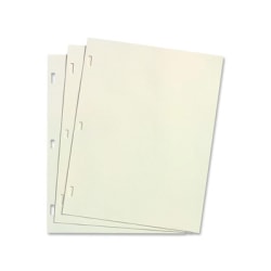 Wilson Jones Ledger Paper, For 395-11/396-11/0399-00, 8-1/2" x 11", Ivory, Box Of 100 Sheets